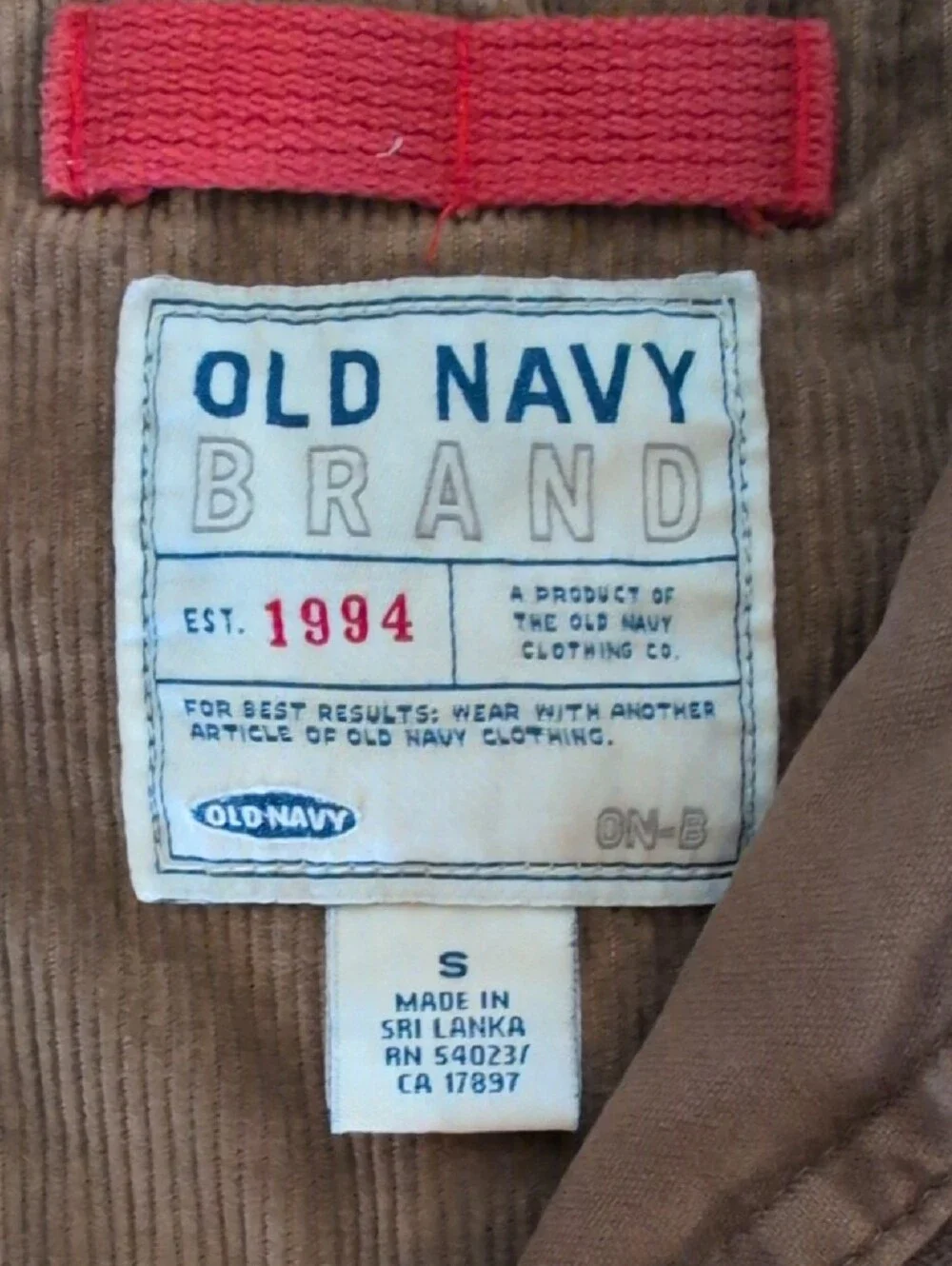 Early 2000s Old Navy Brown Men's Military Field Jacket with Zip Chest Pocket